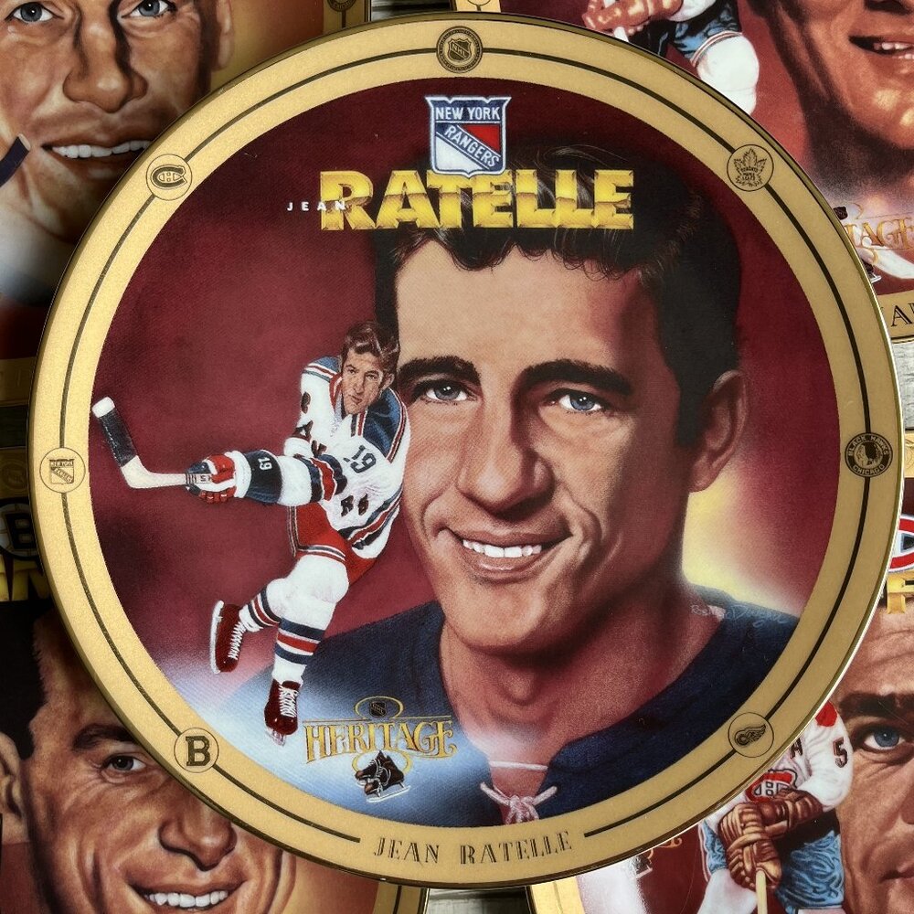 Jean Ratelle Collector Plate Legends of Hockey's Golden Era NHL 1994